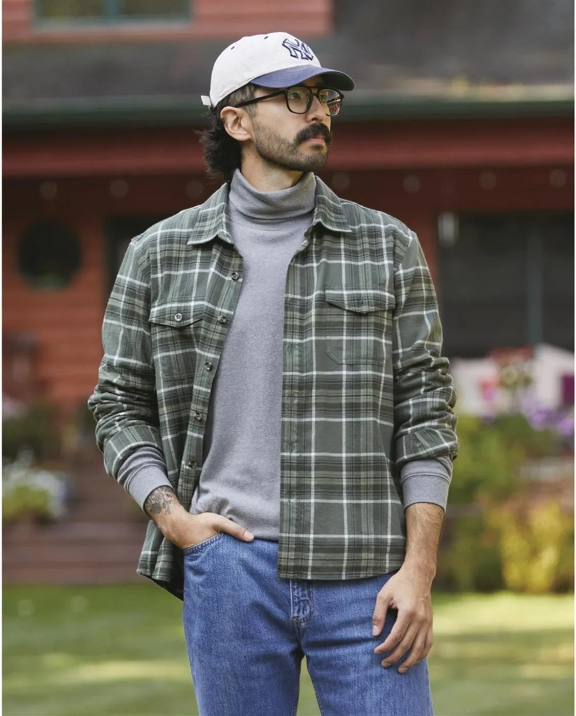 Guide Gear Turtleneck Long-Sleeve Tee; Shirt for Working, Hunting or Casual Wear for Men
